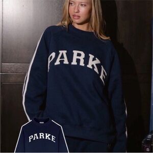 PARKE Sport Stripe Mockneck Shadow Sweatshirt NEW SOLD OUT
